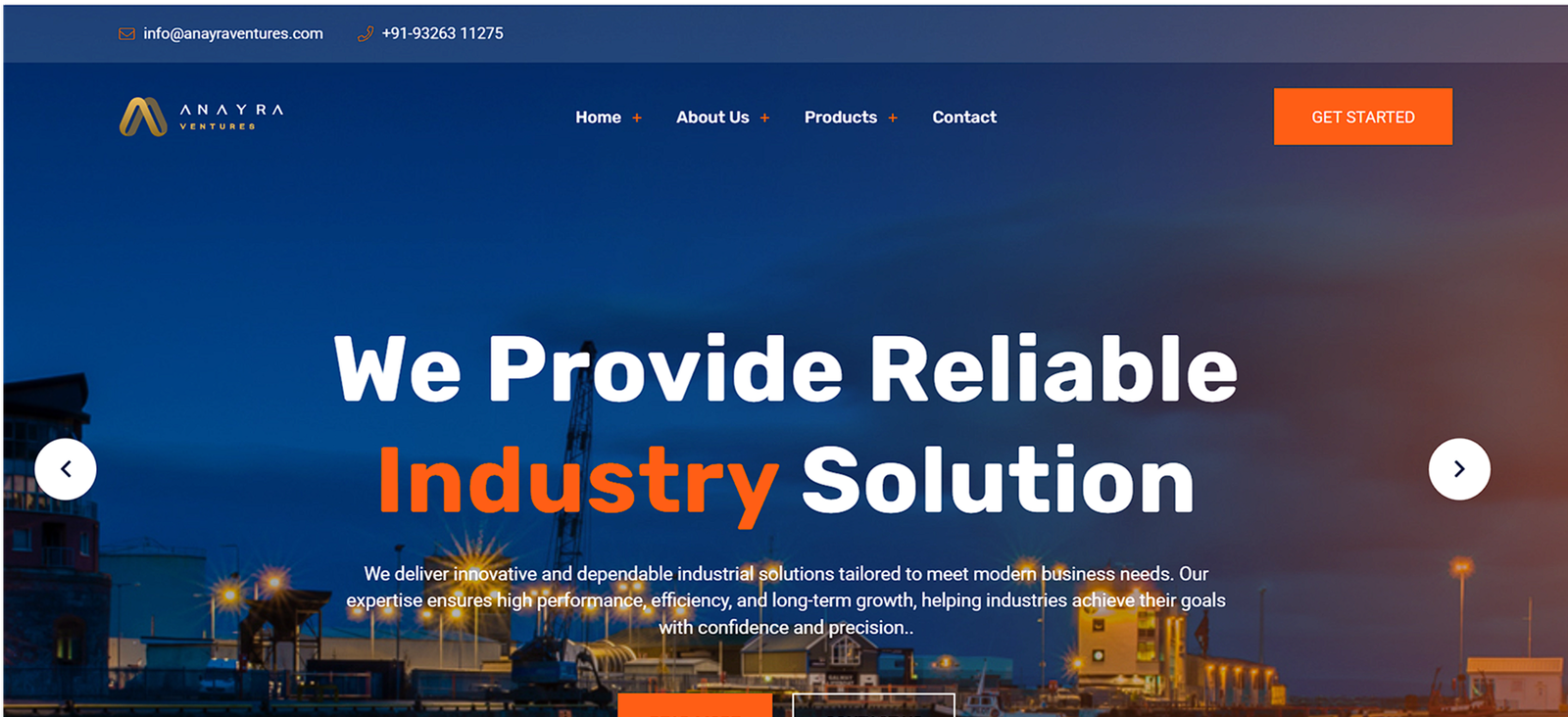 Anayra Ventures Website